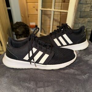 adidas Black Sneakers with White Stripes